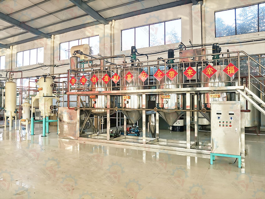 山东昙山核桃油精炼设备全套案例分享