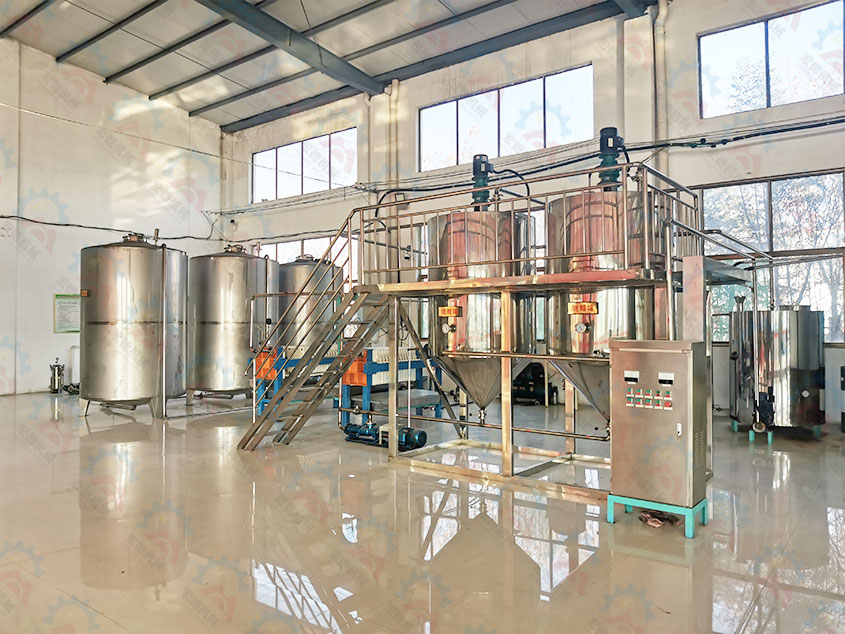 山东昙山核桃油精炼设备全套案例分享