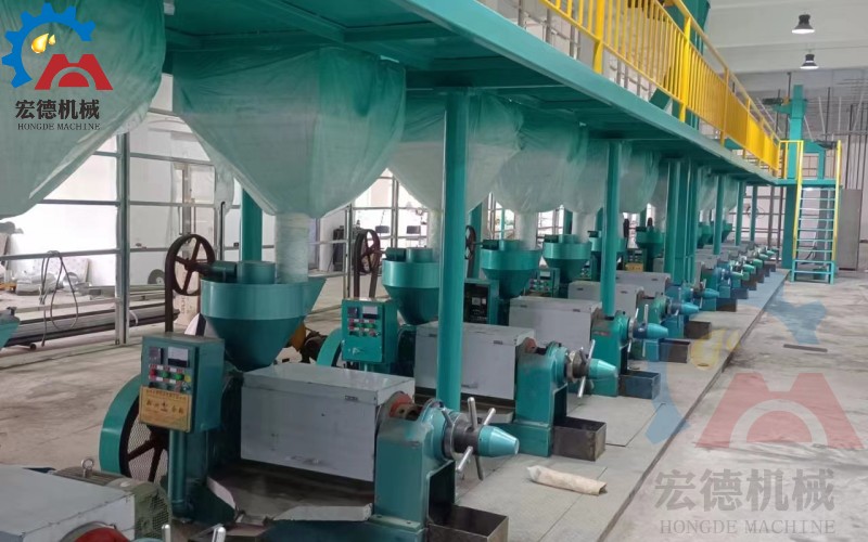 宏德螺旋榨油机生产线